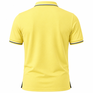 Camiseta Personalizada de Talla Grande para Hombre, Color Sólido, Transpirable, de Secado Rápido, Tejida en Poliéster y Algodón, Informal, para Golf, Tenis, Trabajo - Product Image 6