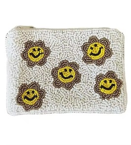 Game Day Coin <b>Purse</b> Seed Bead Embroidered Handmade Minibag with Customized Color for Women and Girl - Product Image 5
