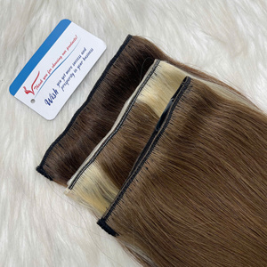 Extensions de cheveux humains à clipser couleur piano – Mèches bicolores – Aspect naturel - Product Image 2