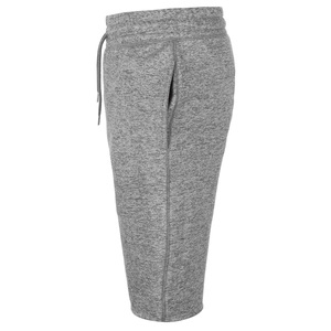 Shorts Capri Gris Tricotés pour Hommes avec Cordon de Serrage à la Taille et Poches, Style Décontracté, Respirant, Mélange Coton Spandex - Product Image 4