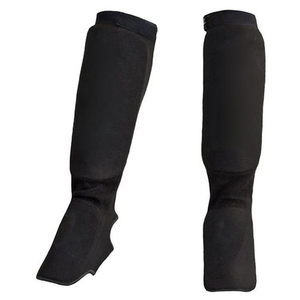 High Quality Custom Logo Leather Shin Pads MMA Leg Foot Protector Muay Thai Kickboxing Shin Guard Karate Martial Arts Training - Product Image 6