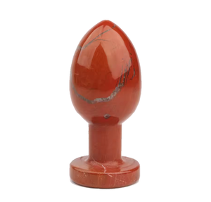 Huevo vaginal de jaspe rojo de alta calidad, cristal curativo, huevo yoni para mujeres, ejercicio de Kegel, piedra preciosa natural, venta al por mayor. - Product Image 1