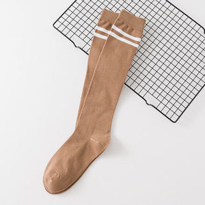 Calcetines de Algodón Peinado a Rayas para Niñas, de Alta Calidad, Transpirables, para Estudiantes, Unisex, Deportivos, Marca BS - Product Image 4