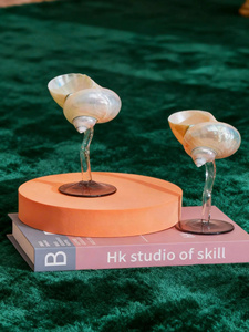 Verres à cocktail en coquillages faits à la main – Verres à vin en coquillages – Articles de bar côtiers uniques – Décoration de mariage sur la plage sur mesure - Product Image 4