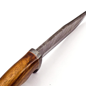 Cuchillo de Caza de Acero de Damasco con Mango de Madera, Cuchillos de Caza y Camping con Mango de Madera, Cuchillos Personalizados - Product Image 4