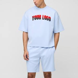 Conjunto de Pantalones Cortos Deportivos para Hombre OEM, Uniforme de Entrenamiento de Fútbol, Camiseta de Manga Corta de Poliéster y Elastano y Pantalones, Traje Deportivo Combinado para Baloncesto - Product Image 4