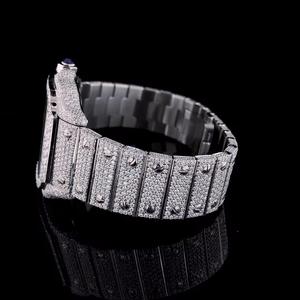 Relojes de Hombre Personalizados con Diamantes Moissanite VVS Color D, Estilo Hip Hop, con Incrustaciones de Diamantes, Probador de Diamantes Incluido - Product Image 4