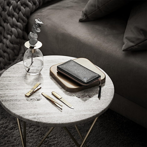 Kit de manucure luxueux en cuir noir avec outils dorés 5 en 1, outil DIY portable, étui de manucure pour adultes, personnes âgées et adolescents - Product Image 3