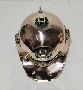 Casco de buzos de buceo de latón antiguo de tendencia superior decoración de exhibición de oficina en casa náutica en miniatura impresa digital al mejor precio - Product Image 3