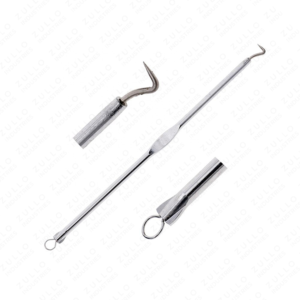 Kit d'extraction d'acné et de points noirs en acier inoxydable, outils professionnels portatifs de nettoyage des pores pour les soins de la peau, 5 pièces - Product Image 3