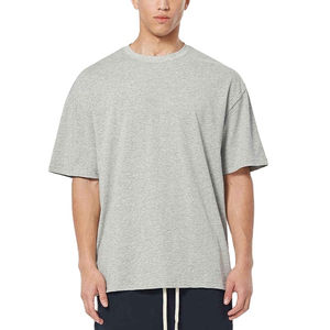 เสื้อยืดคอตตอนสตรีทแวร์ทรงโอเวอร์ไซส์ ไหล่ตก พิมพ์ลายคุณภาพสูง เสื้อยืดเนื้อหนาสำหรับผู้ชาย ปี 2026 - Product Image 5