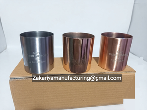 Envase de Lujo Portátil para Velas de Acero Inoxidable con Acabado Cobre Brillante y Grabado de Logotipo Personalizado para Navidad y San Valentín - Product Image 4