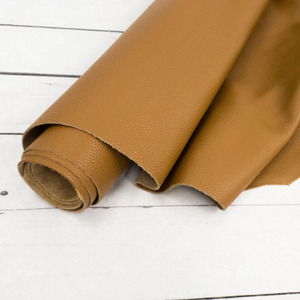 Cuero de vaca curtido cromado sólido marrón con grano granulado de 1.2-1.4 mm de grosor para bolsos de lujo, carteras, encuadernación y tapicería - Product Image 4