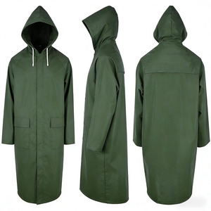 Impermeable Personalizado de PVC, Impermeable Largo Amarillo, Impermeable Resistente de PVC, Impermeable con Capucha - Product Image 4