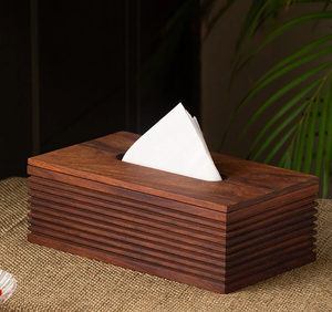 Luxury Durable Walnut Tissue Box For <b>Living</b> Room Modern Desktop Storage Tissues Holding Use With Amazing Price - Product Image 1