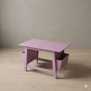 Escritorio Infantil de Madera Contrachapada de Pino Vietnamita Hao Hung Long, Duradero y Seguro, para Cuarto de Niños, Área de Juegos y Lectura - Product Image 1