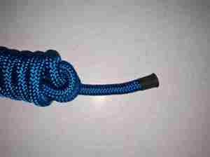 Laisse pour animaux de compagnie en corde tressée robuste bleue avec mousqueton pivotant en métal pour l'entraînement en extérieur – Vente en gros directe usine - Product Image 4