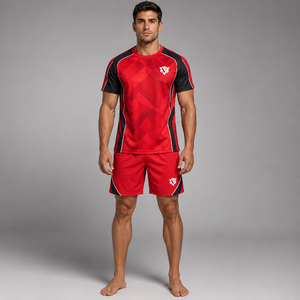2026 New Breathable <b>Knitted</b> Pajama <b>Set</b> Crew Neck Drawstring Shorts Sleepwear Men Summer Casual T Shirt and Shorts <b>Set</b> - Product Image 1