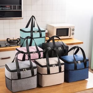 Sac isotherme carré grande capacité 2026, en aluminium épais et imperméable, pour boîte à bento – Ventes flash - Product Image 4