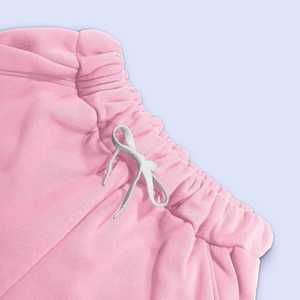 Conjunto Deportivo de Algodón Rosa para Mujer, con Capucha, Manga Larga, Color Sólido, Informal, para Invierno, Corte Regular, Cintura Elástica, Pantalones Largos, Forro Polar - Product Image 5