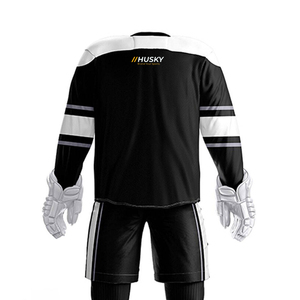 Uniformes de Hockey sobre Hielo Personalizados al por Mayor para Adultos, Alta Calidad, 100% Poliéster, Impresos, Antibacterianos, para Todas las Temporadas - Product Image 3