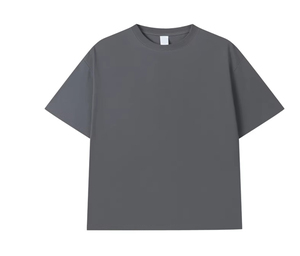 T-shirt uni à col rond pour homme, 100 % coton, manches courtes, coupe classique, doux, respirant, haut décontracté d'été pour tous les jours - Product Image 1