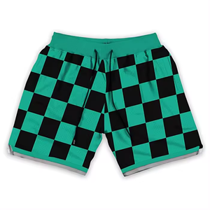 Forest Style Casual Unisex Sublimation <b>Mesh</b> Men's Shorts with Customized Sizing & Logo Breathable Eco-Friendly Elastic Waistband - Product Image 5