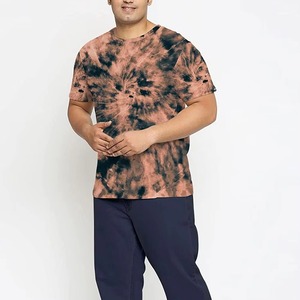 T-shirt tie-dye pour homme 2026, 100 % coton, manches courtes, tissu tricoté tendance, coupe oversize - Product Image 2