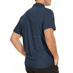 Chemises polo pour hommes à rayures, de qualité supérieure, respirantes, décontractées, de luxe, avec logo personnalisé, taille plus - Product Image 4