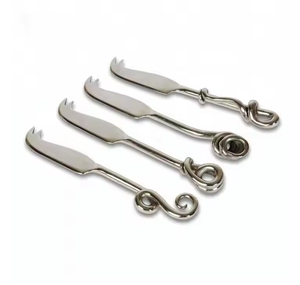 Cuchillo para postre de acero inoxidable, espátula para mantequilla y crema, cuchillo para queso, cubiertos, juego de 6 piezas - Product Image 4