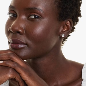 925 Sterling Silver Moissanite Diamond <b>Stud</b> Earrings <b>Emerald</b> Cut VVS1 D Color Sparkling Fine Jewelry for Women Men Party Gift - Product Image 5