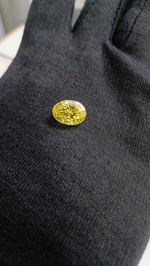 Diamant synthétique de laboratoire Everglow, taille ovale, jaune intense, 5,01 ct, certifié IGI, pureté VVS-VS1-VS2, type pierre, vente chaude - Product Image 2