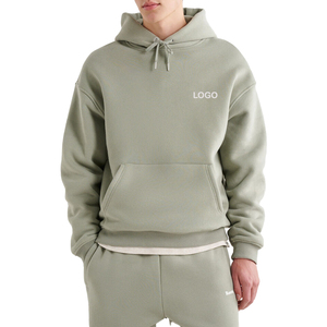 Sudadera con Capucha Extra Grande de Primera Calidad para Hombre, Color Sólido, Informal, para Invierno, Manga Larga, Tejido de Poliéster/Algodón - Product Image 3
