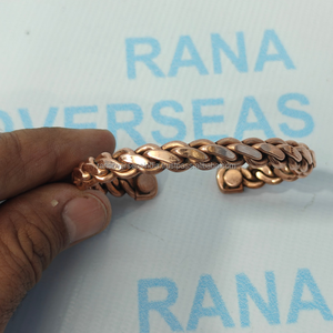 Brazalete Magnético de Cobre Ecológico Moderno, Joyería de Bienestar Espiritual para Energía Natural, Sanación de Chakras, Aniversario - Product Image 1