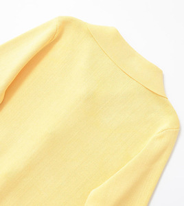 Pull col V en polyester/coton tissé pour femme, élégant, qualité supérieure, avec logo personnalisé, fabrication OEM, vente en gros - Product Image 4