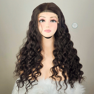 Perruque en cheveux vierges bruts sans colle, entièrement en dentelle, pas chère, perruque frontale HD Lace Water Wave, perruque en cheveux humains vierges avec cuticules alignées - Product Image 1