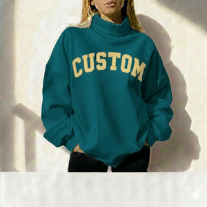 Women <b>Mock</b> <b>Neck</b> Smart Casual Elegant Pullover Sweatshirt <b>Top</b> Soft Lightweight Comfort Ideal for Work & Leisure - Product Image 6