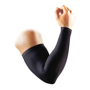 Unisex Black Arm Sleeve Anti-Uv Protection Seamless Fit For Adults <b>Cycling</b> Outdoor Use - Product Image 1
