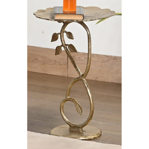Luxury Antique Gold Leopard Side <b>Table</b> With Tempered Glass Top Creative Animal Shaped Accent End <b>Table</b> For Living Room Hotel Use - Product Image 6