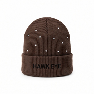 Wholesale Blank <b>Wool</b> Acrylic Knitted <b>Beanie</b> Warm Winter <b>Hat</b> Custom Logo Unisex Cuffed Cap - Product Image 5