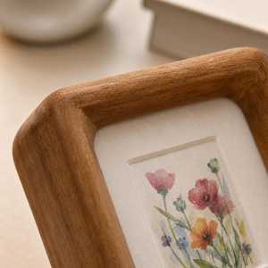 Wooden <b>Square</b> Photo <b>Frame</b>, Tabletop Home Decor for Pictures - Product Image 4