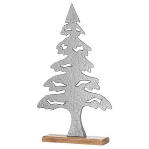 Sculpture d'arbre moderne avec motif en forme de cœur, en alliage de zinc, décoration de table, forme irrégulière, design découpé au laser, arbre argenté - Product Image 2