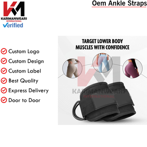 Fournisseur de sangles de cheville pour exercices de renforcement musculaire, produisant des manchettes de gym ergonomiques avec sangles robustes et quincaillerie de haute résistance - Product Image 4