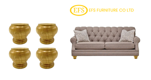 Classic Turned Solid Wood Furniture Leg Elegant Vintage Decorative Design for Sofa Cabinet Coffee Table - Product Image 2