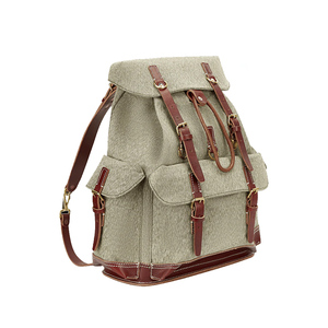 Mochila de Lona Vintage con Múltiples Bolsillos para Hombre y Mujer, Resistente y Elegante para Viajes, Escuela y Uso Diario al Aire Libre - Product Image 6
