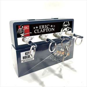 NOUVEAU 2026 Porte-clés mural en bois avec Eric Clapton pour porte-clés, crochets à clés, décoration murale en MDF avec cuir synthétique - Product Image 1