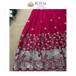 Ropa india para niñas, diseño nuevo, bordado ligero, Lehenga Choli de seda Chinnon con Koti para niñas - Product Image 2