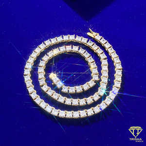 Elegante Cadena de Tenis con Diamantes Cultivados en Laboratorio, Plata de Ley 925, Joyería de Estilo Clásico para Mujer, Colección al por Mayor - Product Image 4