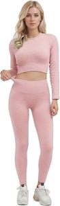 Ensemble deux pièces pour femmes : leggings anti-transpiration et soutien-gorge de sport de compression - Product Image 2