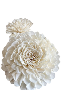 Flores de madera sola hechas a mano para decoración y trabajos artesanales - Product Image 4